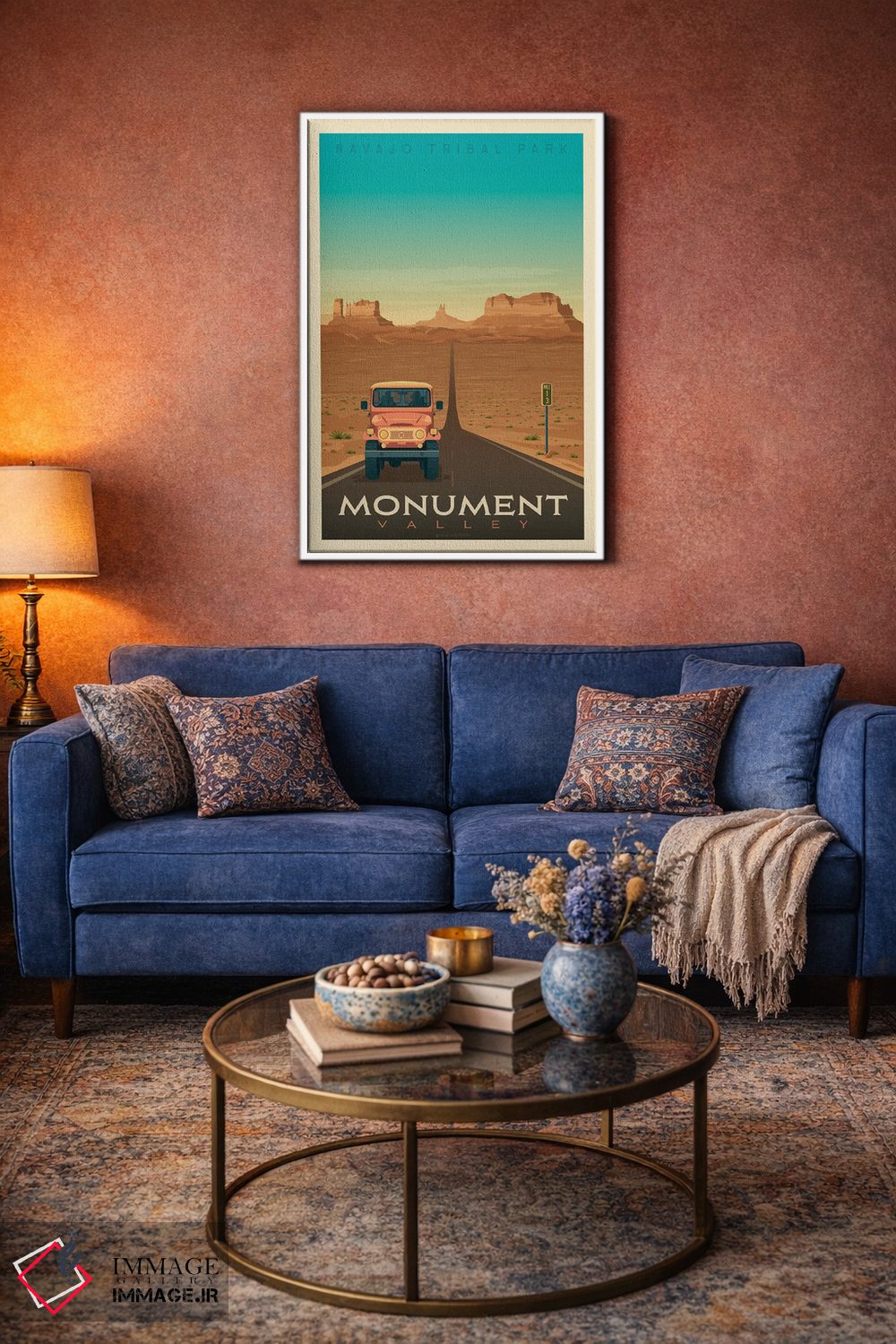 تابلو مدرن پوستر سفر به پارک ملی دره مونومنت اثر اولا هوپ تراول پوسترز - D5W