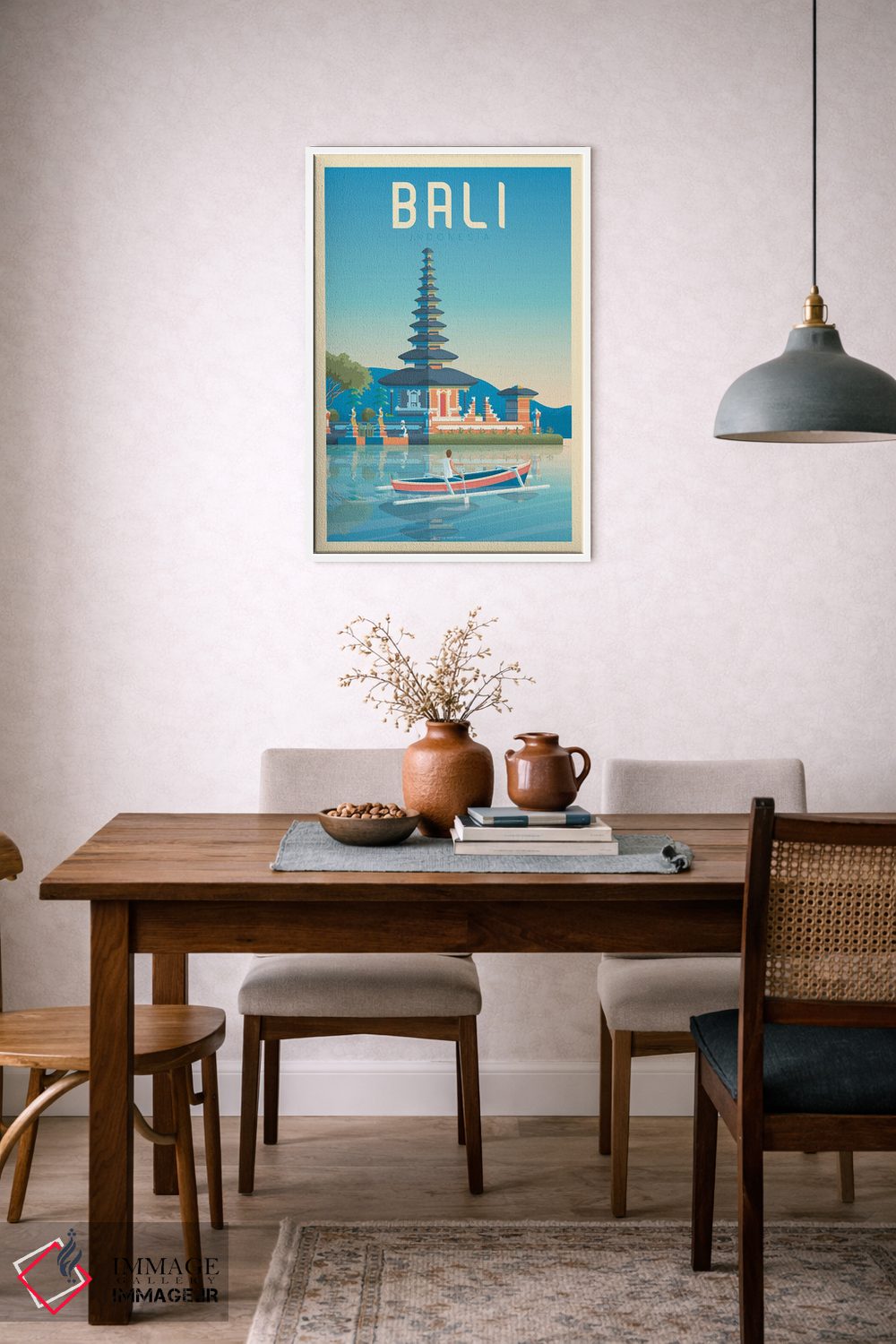 تابلو مدرن پوستر سفر بالی اندونزی اثر اولا هوپ تراول پوسترز - D5W