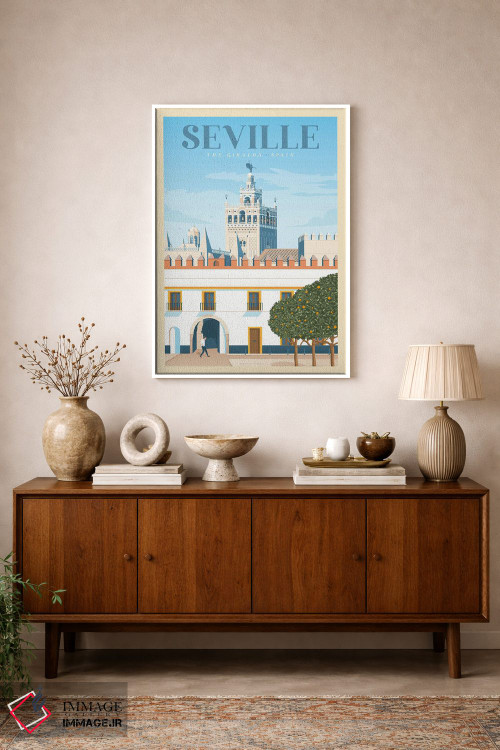 تابلو مدرن پوستر سفر سویل آندلسیا اثر اولا هوپ تراول پوسترز - D1W
