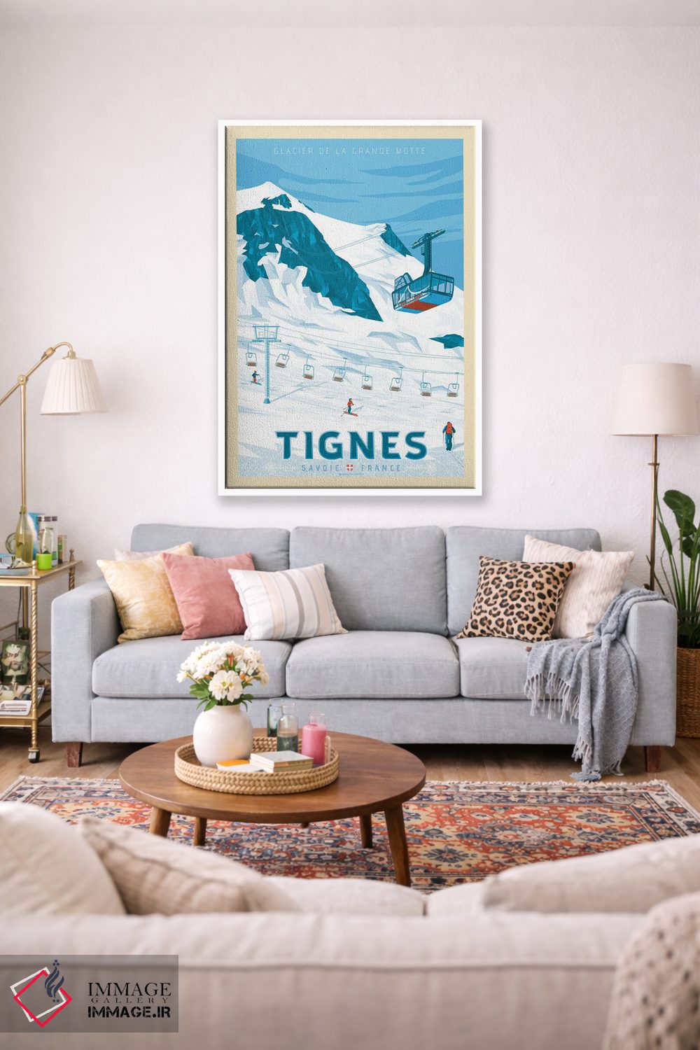 تابلو مدرن پوستر سفر تینگز فرانسه اثر اولا هوپ تراول پوسترز - D1W