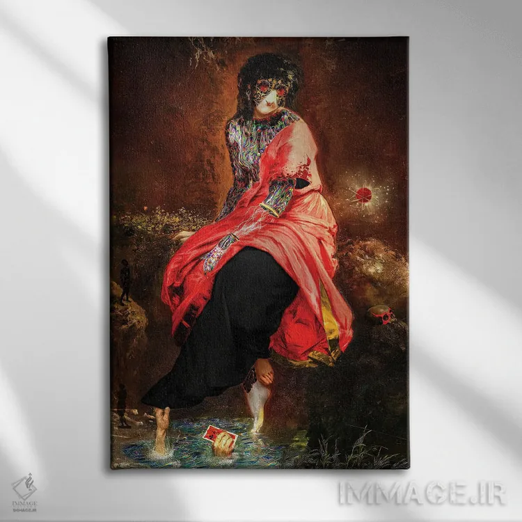 تابلو دکوراتیو مینروا اثر اولیور پوچیک - نمای روبهرو روی دیوار