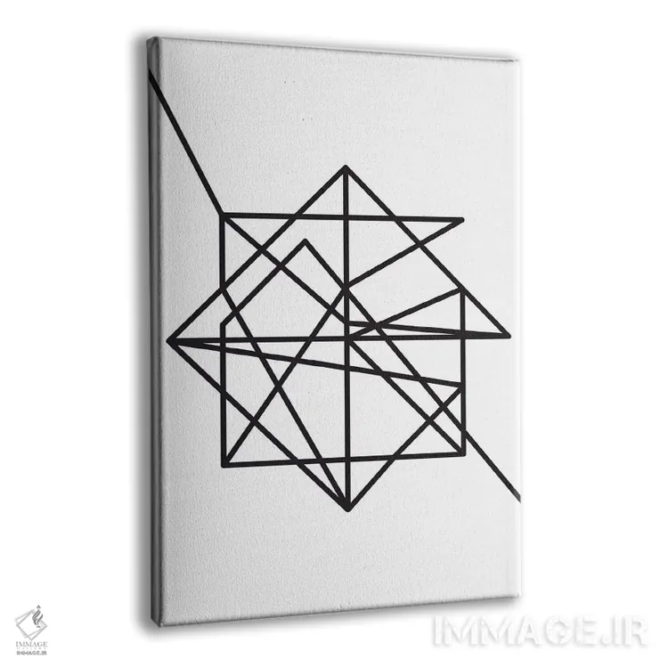 تابلو مینیمال سیم اثر فلت اول - نمای پرسپکتیو محصول