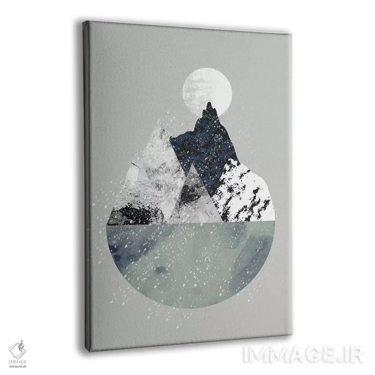 تابلو مینیمال زمستان اثر فلت اول - نمای پرسپکتیو محصول