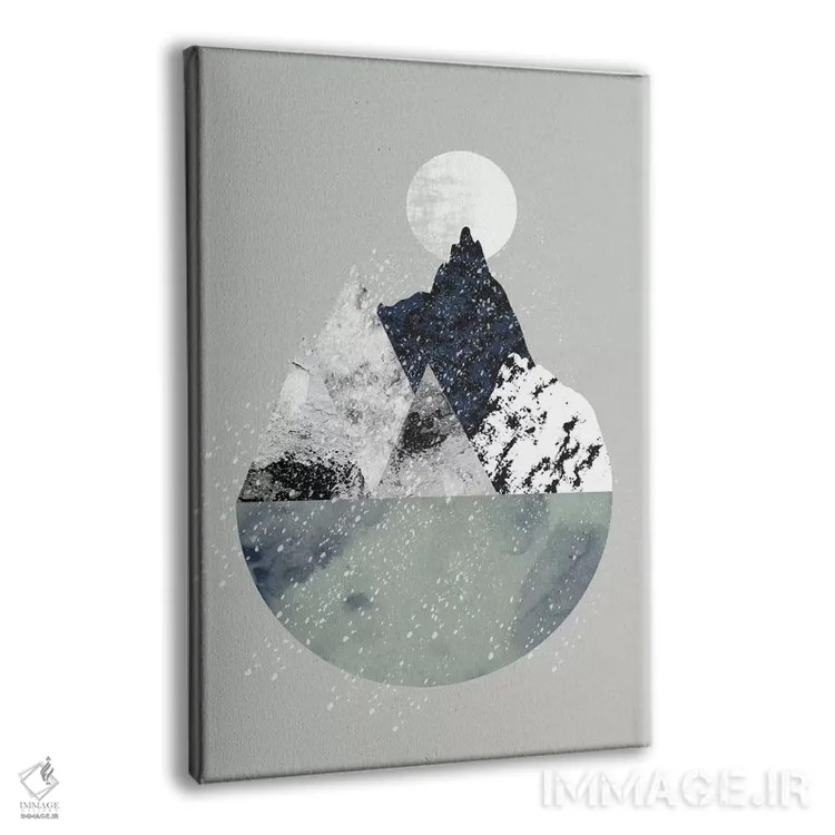 تابلو مینیمال زمستان اثر فلت اول - نمای پرسپکتیو محصول