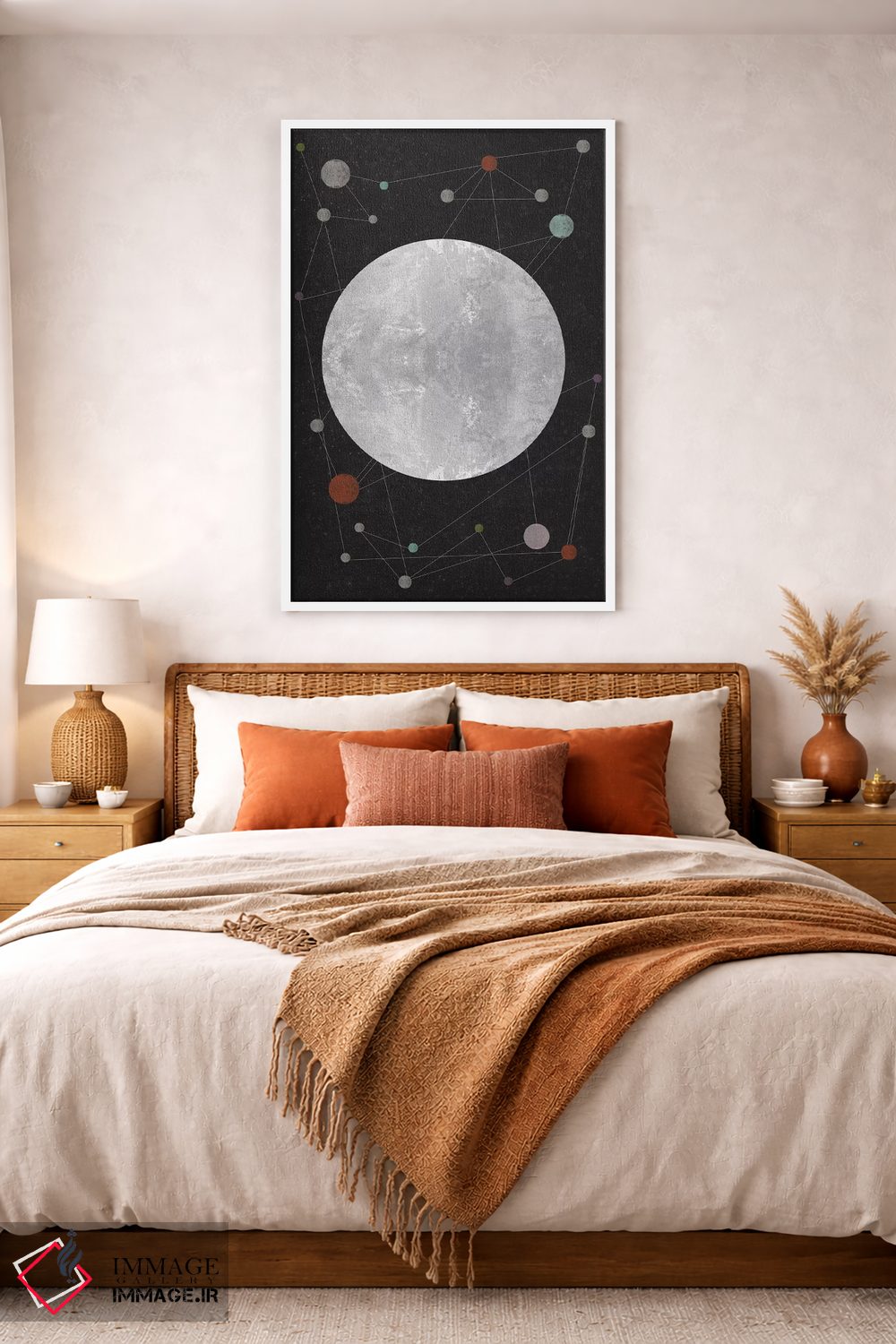 تابلو انتزاعی صورت فلکی ناشناخته اثر فلت اول - D3W