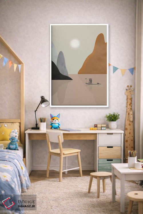 تابلو دکوراتیو منظره چینی اثر فلت اول - D1W