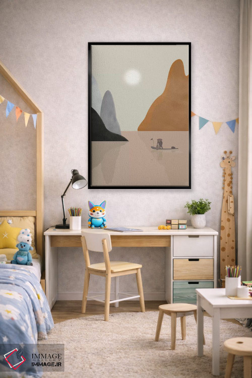 تابلو دکوراتیو منظره چینی اثر فلت اول - D2B