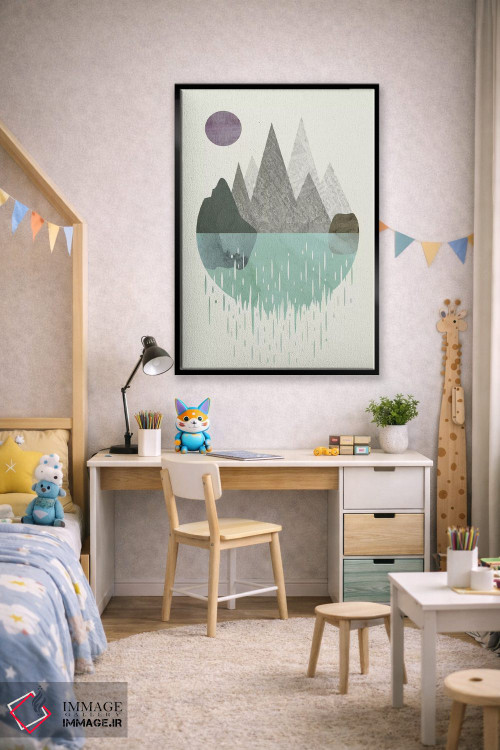 تابلو مینیمال آبشار اثر فلت اول - D1B