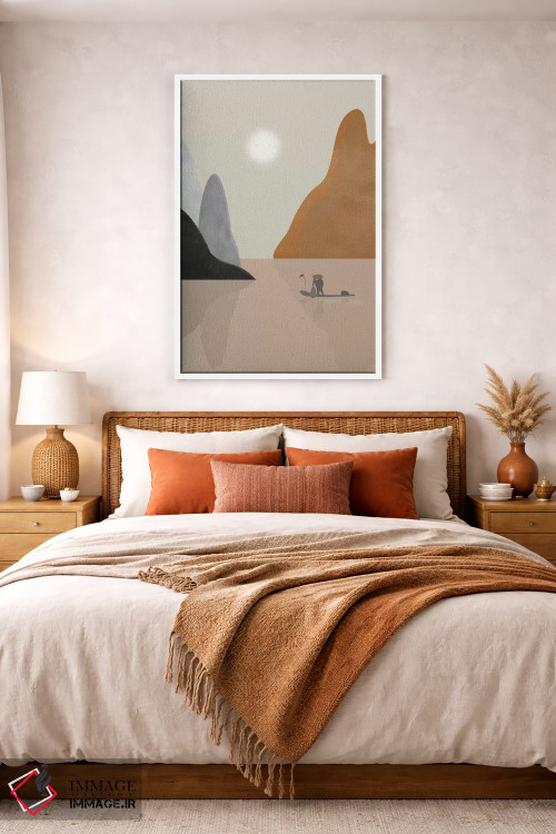 تابلو دکوراتیو منظره چینی اثر فلت اول - D3W