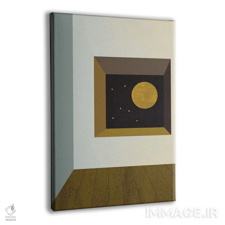 تابلو مینیمال اتاق اثر فلت اول - نمای پرسپکتیو محصول