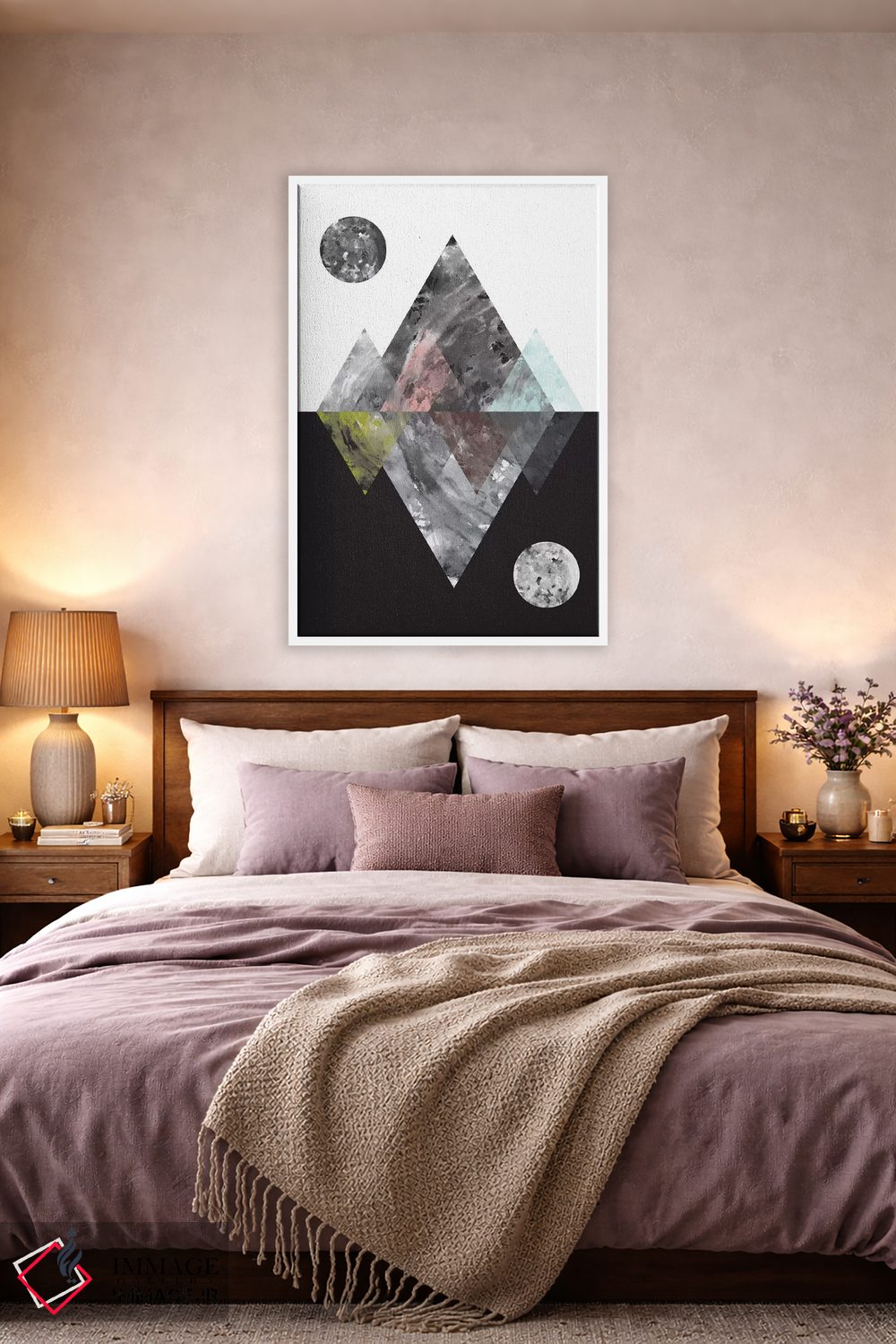 تابلو انتزاعی دنیاهای منعکس شده اثر فلت اول - D4W