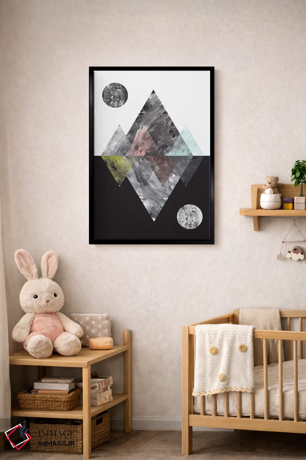 تابلو انتزاعی دنیاهای منعکس شده اثر فلت اول - D5B