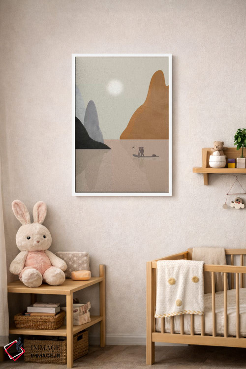 تابلو دکوراتیو منظره چینی اثر فلت اول - D4W