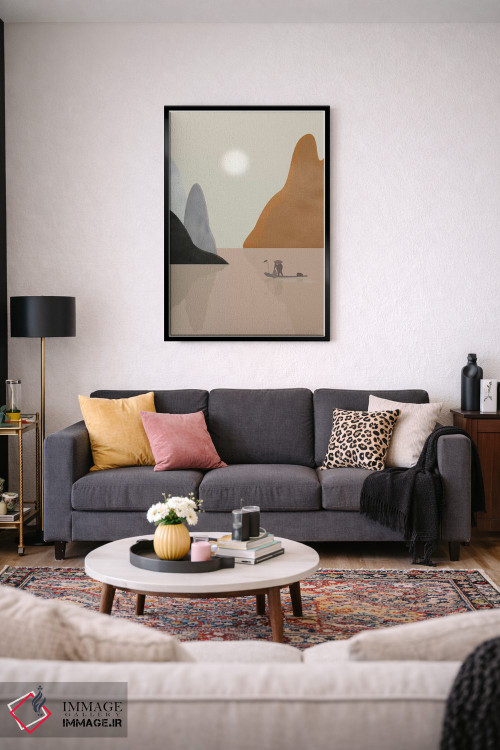 تابلو دکوراتیو منظره چینی اثر فلت اول - D5B