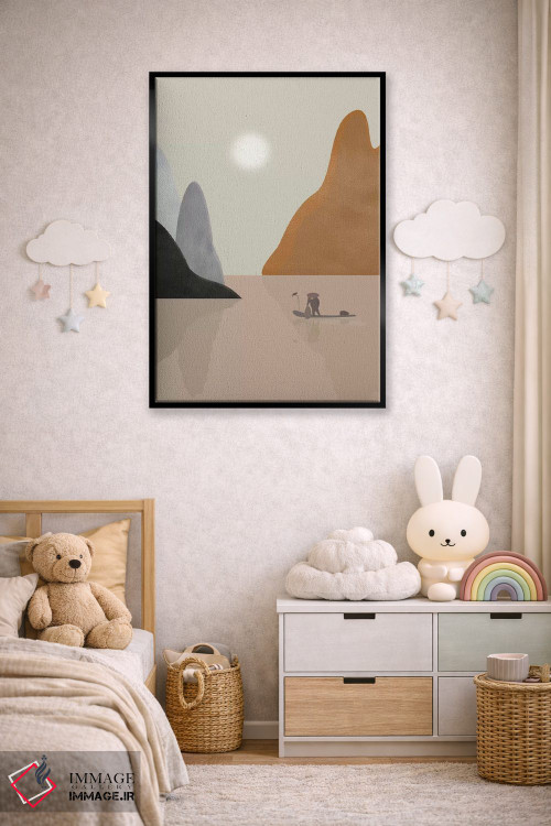 تابلو دکوراتیو منظره چینی اثر فلت اول - D6B