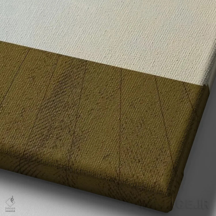 تابلو مینیمال اتاق اثر فلت اول - نمای نزدیک بافت بوم