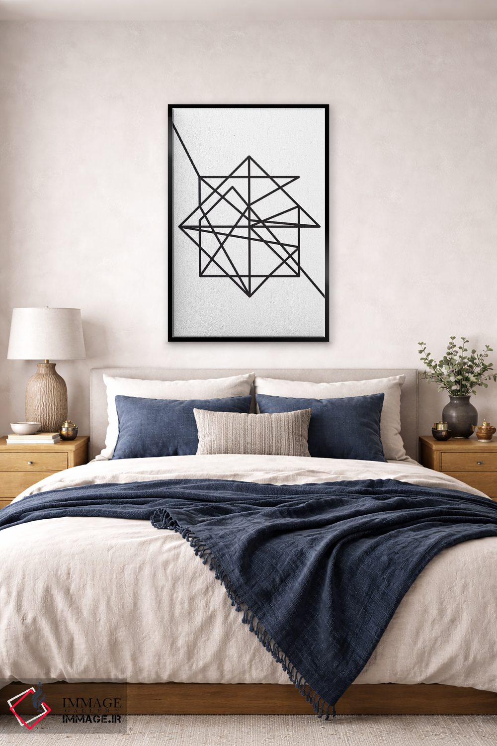 تابلو مینیمال سیم اثر فلت اول - D6B