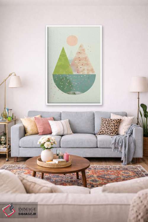 تابلو مینیمال بهار اثر فلت اول - D1W