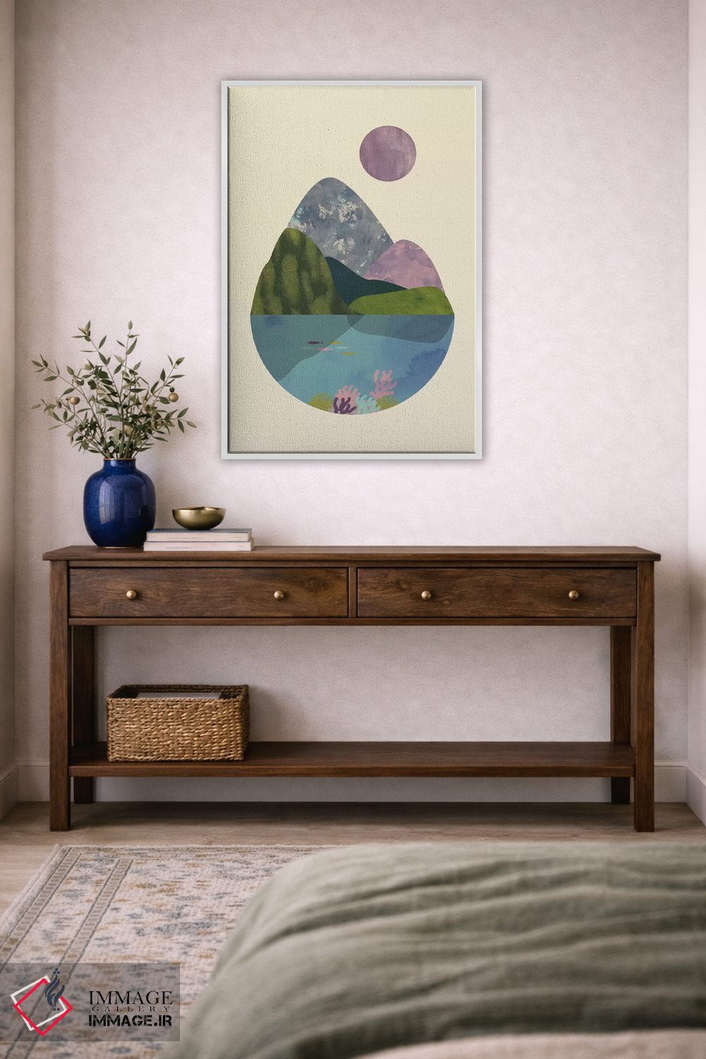 تابلو مینیمال تابستان اثر فلت اول - D3W