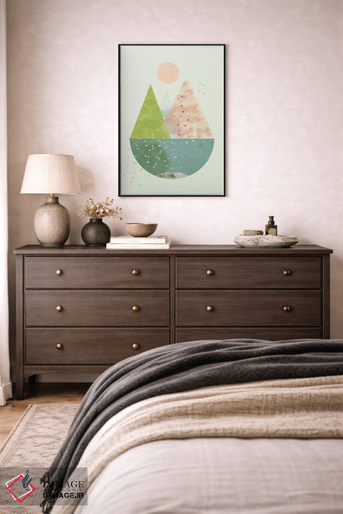 تابلو مینیمال بهار اثر فلت اول - D5B