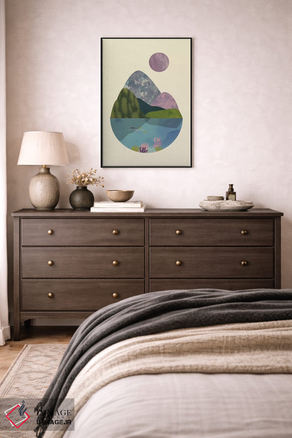 تابلو مینیمال تابستان اثر فلت اول - D4B