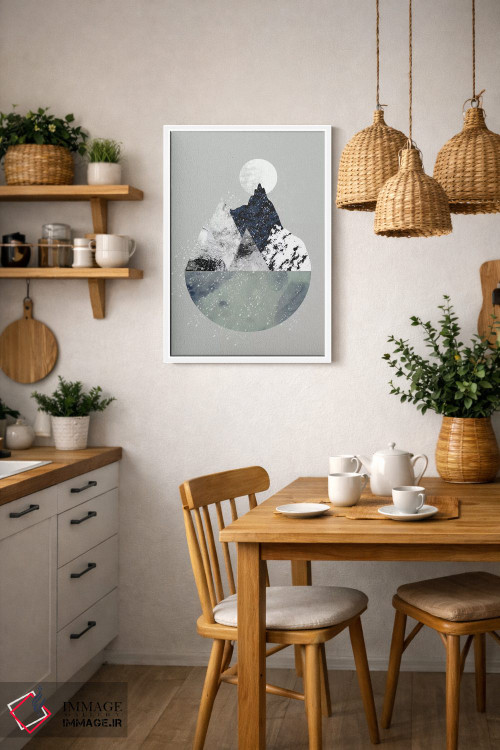 تابلو مینیمال زمستان اثر فلت اول - D3W