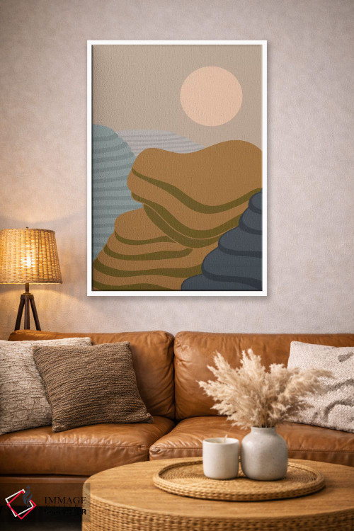 تابلو دکوراتیو مزارع پلکانی اثر فلت اول - D3W