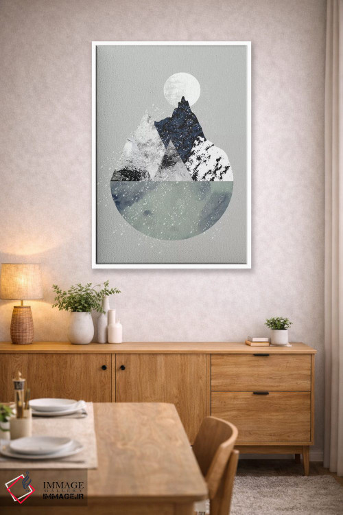 تابلو مینیمال زمستان اثر فلت اول - D4W