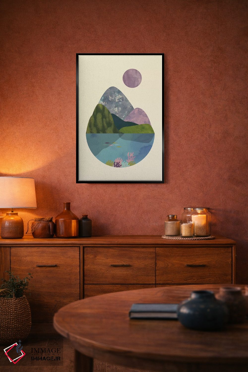 تابلو مینیمال تابستان اثر فلت اول - D5B