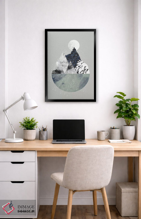 تابلو مینیمال زمستان اثر فلت اول - D5B