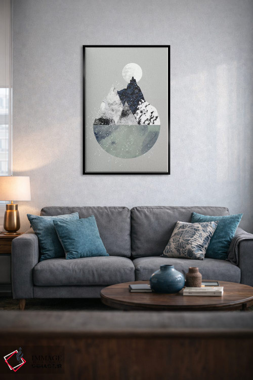 تابلو مینیمال زمستان اثر فلت اول - D6B