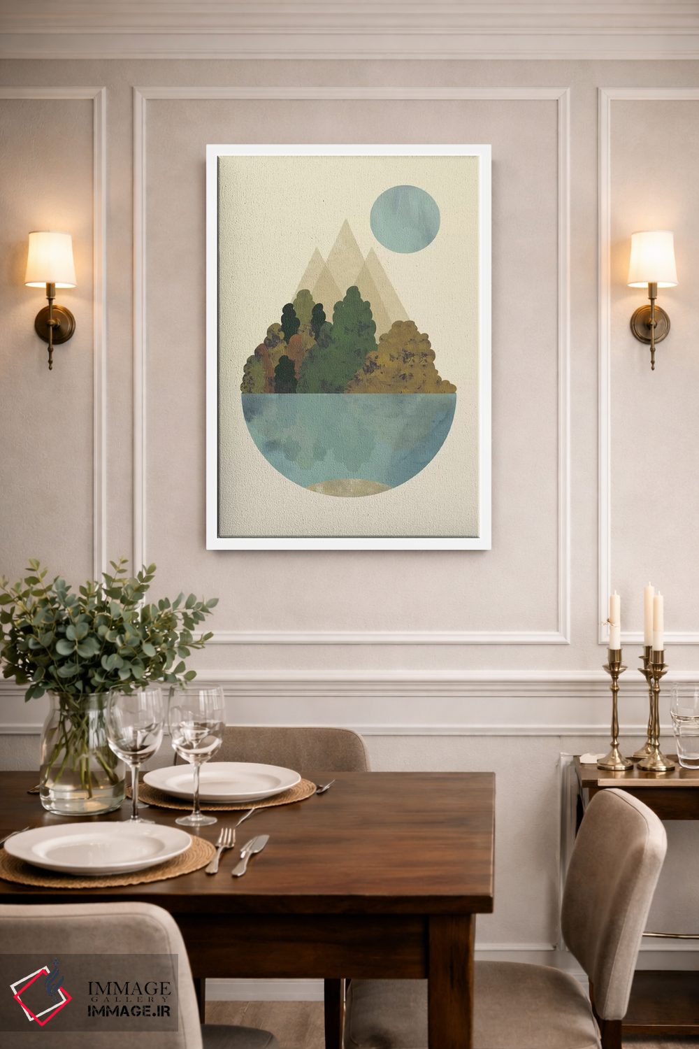 تابلو مینیمال پاییز اثر فلت اول - D1W