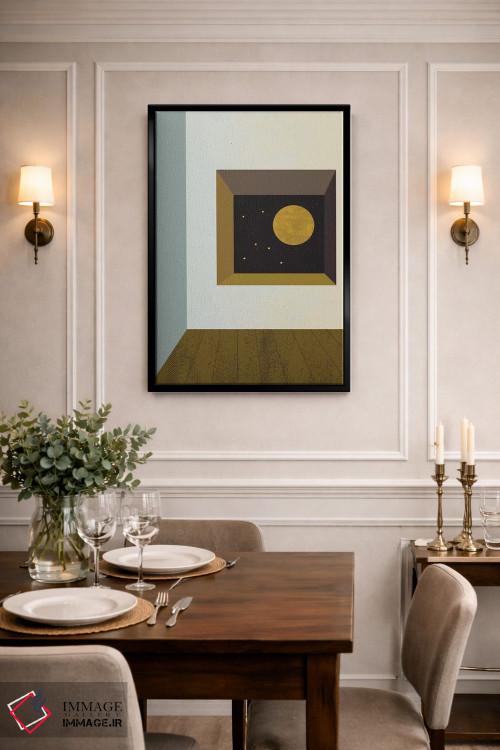 تابلو مینیمال اتاق اثر فلت اول - D3B