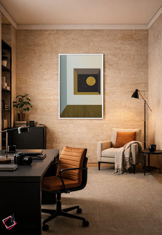 تابلو مینیمال اتاق اثر فلت اول - D6W