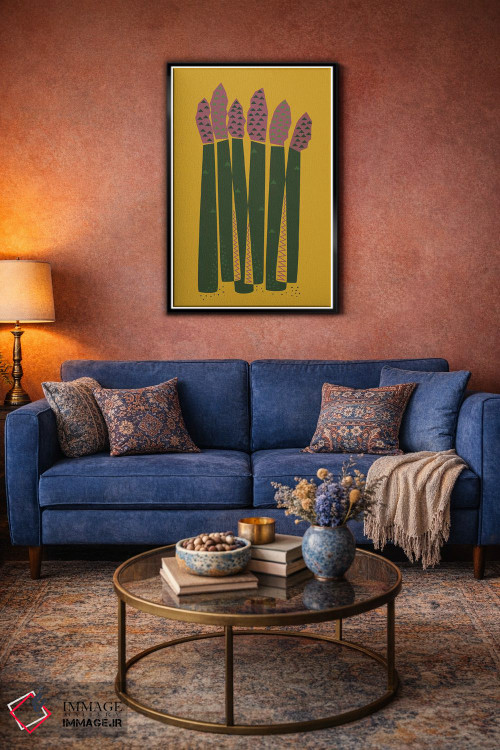 تابلو مدرن مارچوبه اثر فلت اول - D4B