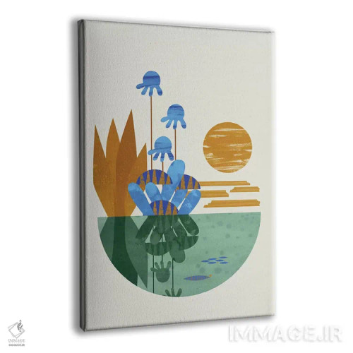 تابلو مینیمال واحه اثر فلت اول - نمای پرسپکتیو محصول