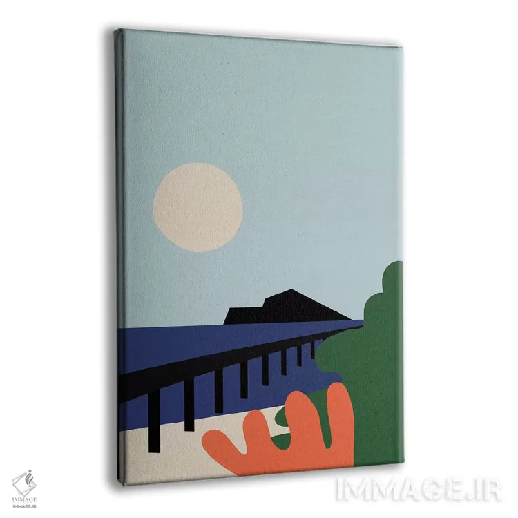 تابلو دکوراتیو روز تابستانی اثر فلت اول - نمای پرسپکتیو محصول