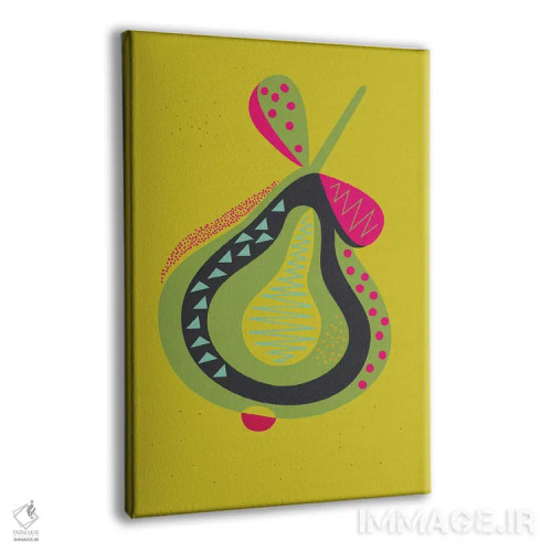 تابلو دکوراتیو گلابی ۲ اثر فلت اول - نمای پرسپکتیو محصول