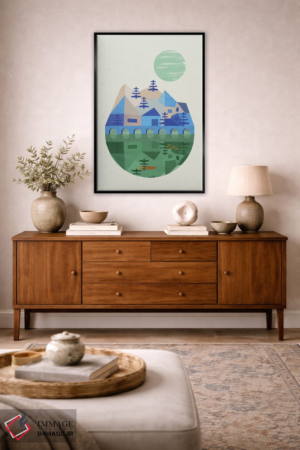 تابلو مینیمال پل اثر فلت اول - D3B