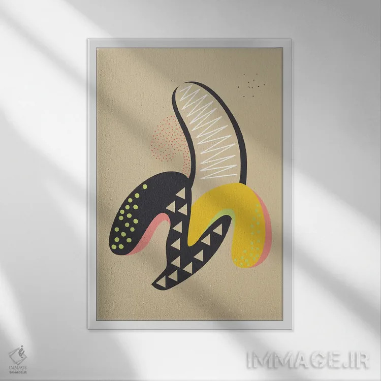 تابلو دکوراتیو موز اثر فلت اول - نمای قابدار سفید