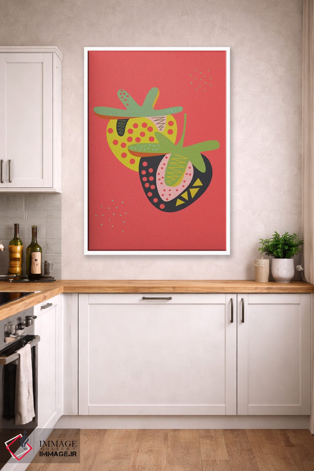 تابلو دکوراتیو توت فرنگی ها اثر فلت اول - D5W