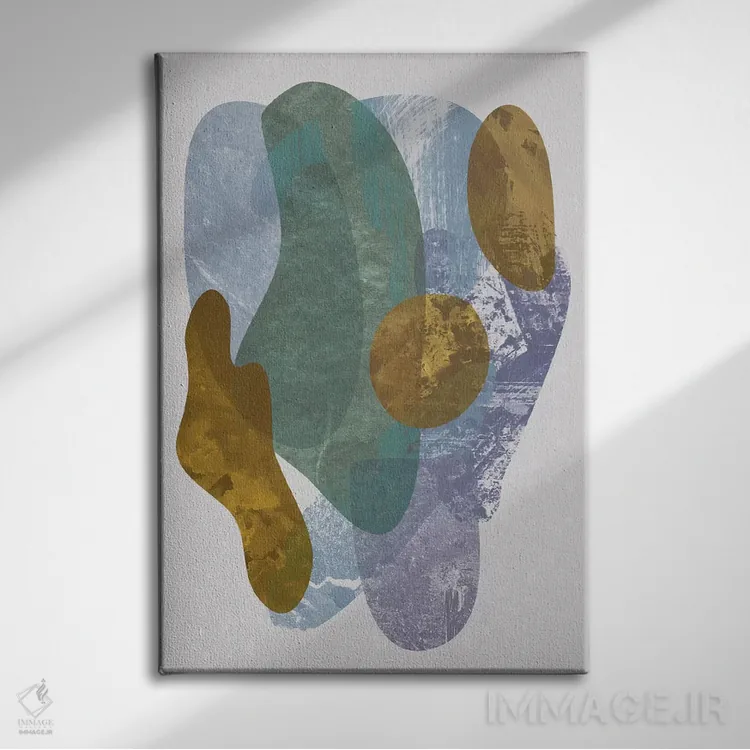 تابلو مینیمال "فیل" اثر فلت اول - نمای روبهرو روی دیوار