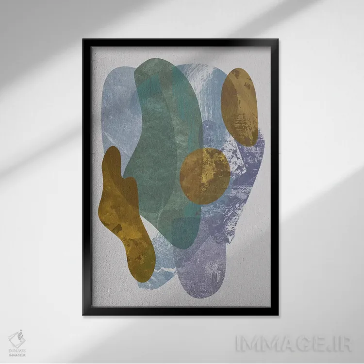 تابلو مینیمال "فیل" اثر فلت اول - نمای قابدار مشکی