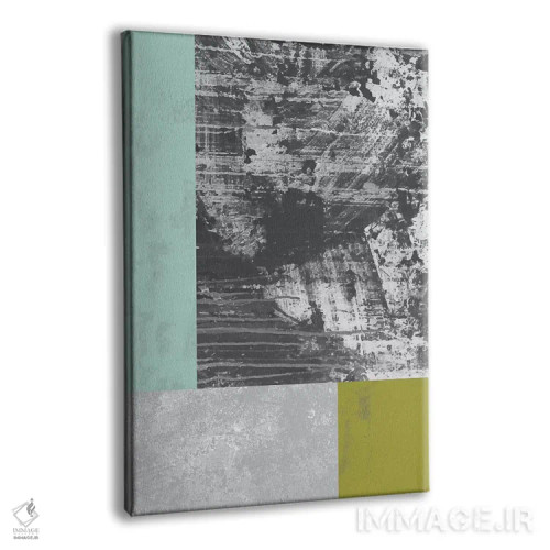 تابلو مینیمال "گرنج هندسی II" اثر فلت اول - نمای پرسپکتیو محصول