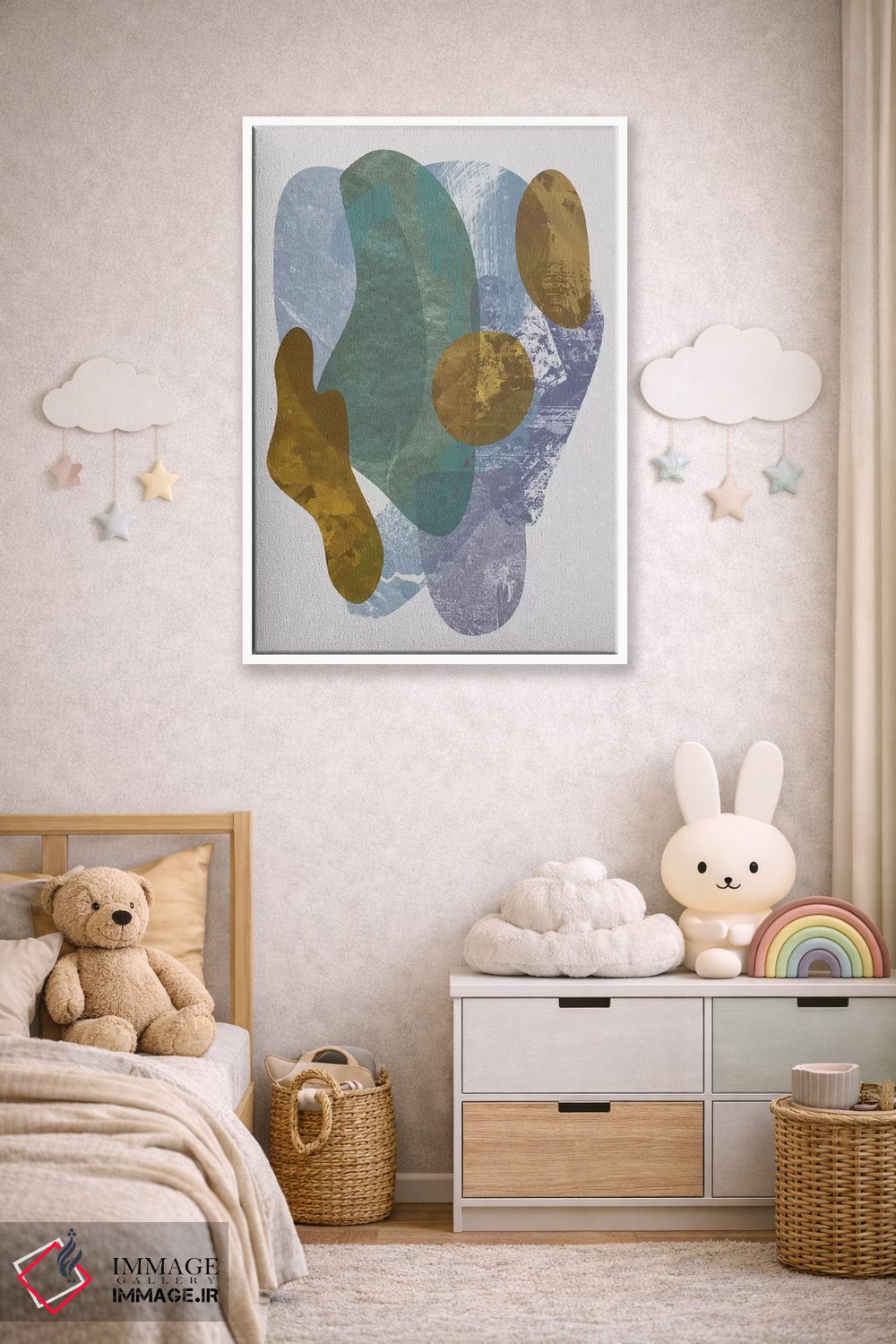 تابلو مینیمال "فیل" اثر فلت اول - D4W