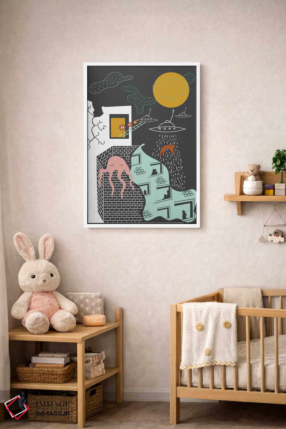 تابلو مدرن "حقایق" اثر فلت اول - D3W