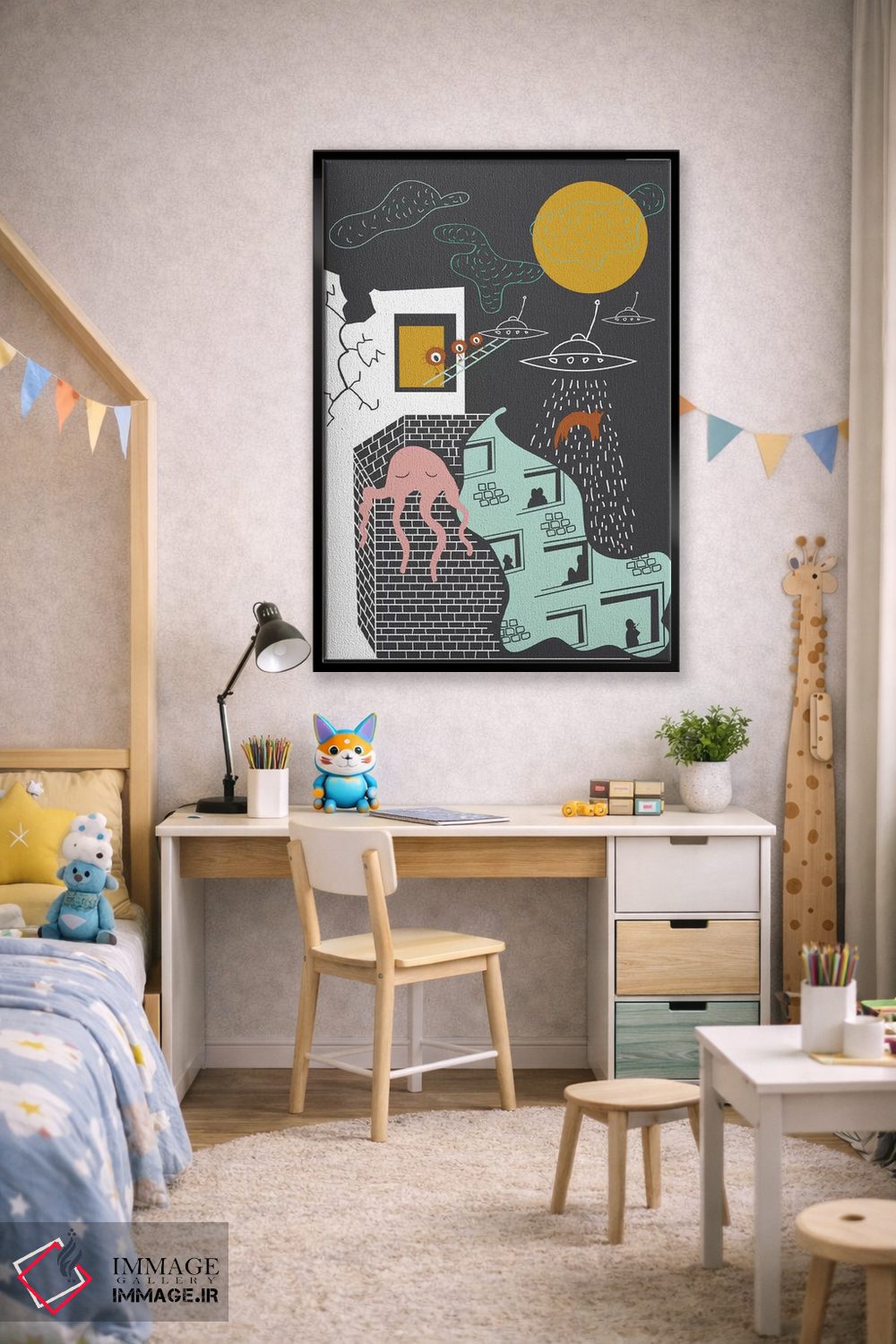 تابلو مدرن "حقایق" اثر فلت اول - D2B