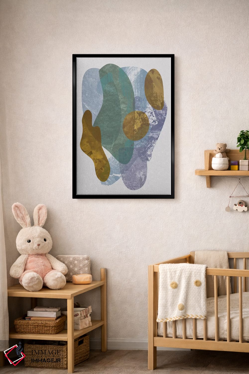 تابلو مینیمال "فیل" اثر فلت اول - D5B