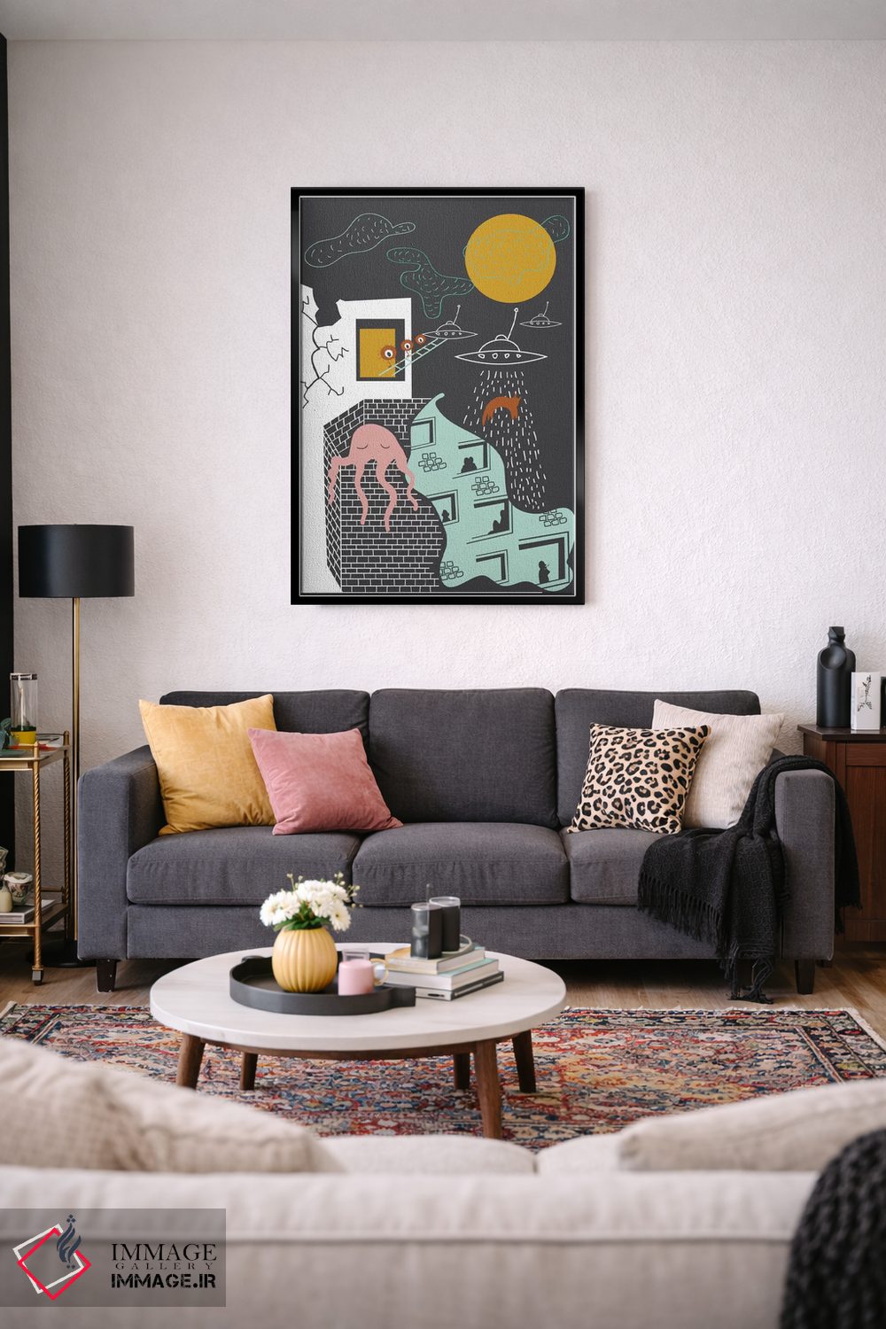 تابلو مدرن "حقایق" اثر فلت اول - D4B