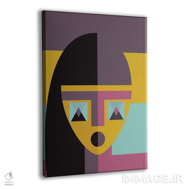 تابلو مدرن "مدل هندسی" اثر فلت اول - نمای پرسپکتیو محصول